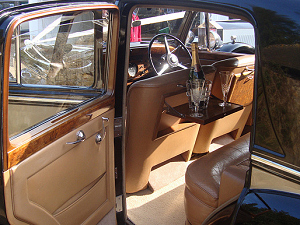Bentley wedding car interior
